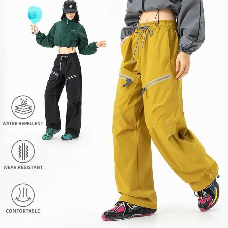 Women Hiking Pants Autumn Outdoor Reflection Waterproof Camping Sports Trousers Spring Breathable Trekking Climbing Cargo Pants J251203