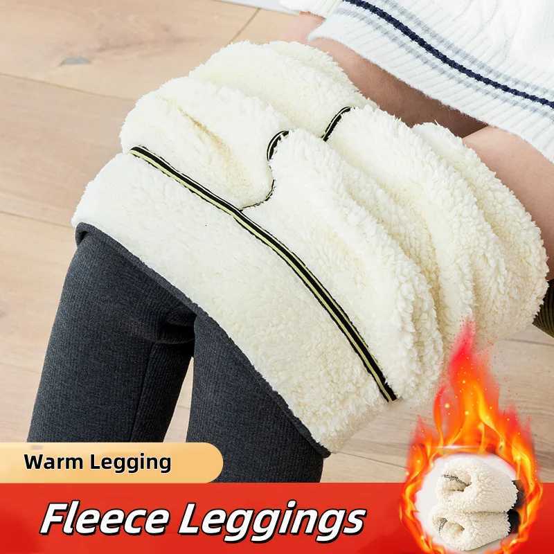 2025 New Cashmere Joggers Leggings Fashion Women Slim Fleece Autumn Winter Lamb Legging Office Lady Commute Warm Tights OutwearT251016