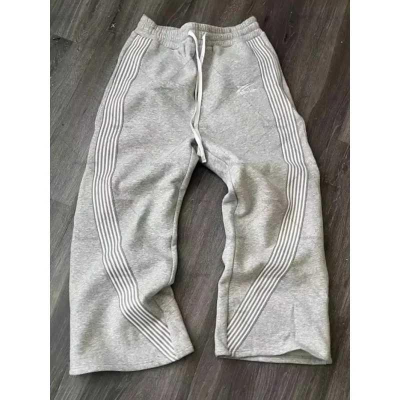 Fashionable Casual Loose Mens Sport Pants Outerwear High Street Straight Leg Large Size Male Pants New Arrival Ins Trend J251203