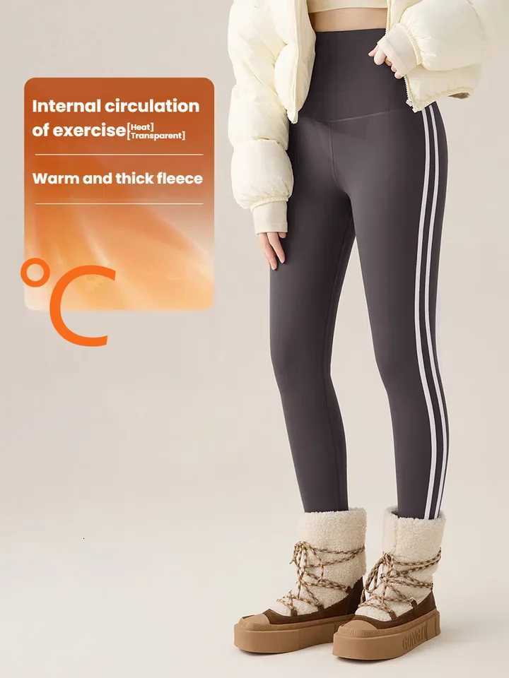Winter Fleece Lined Yoga Pants Women High Waisted Tummy Control Leggings Thermal Squat Proof Sports Tights Casual BottomsT251016
