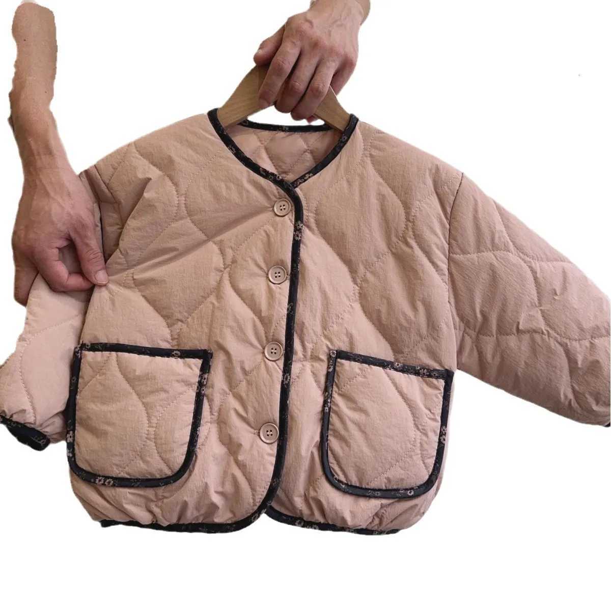 Cotton Coat Autumn and Winter Korean Cute Casual Fashion Allmatch Sweet Round Neck Cotton Coat Girls ClothesT251016