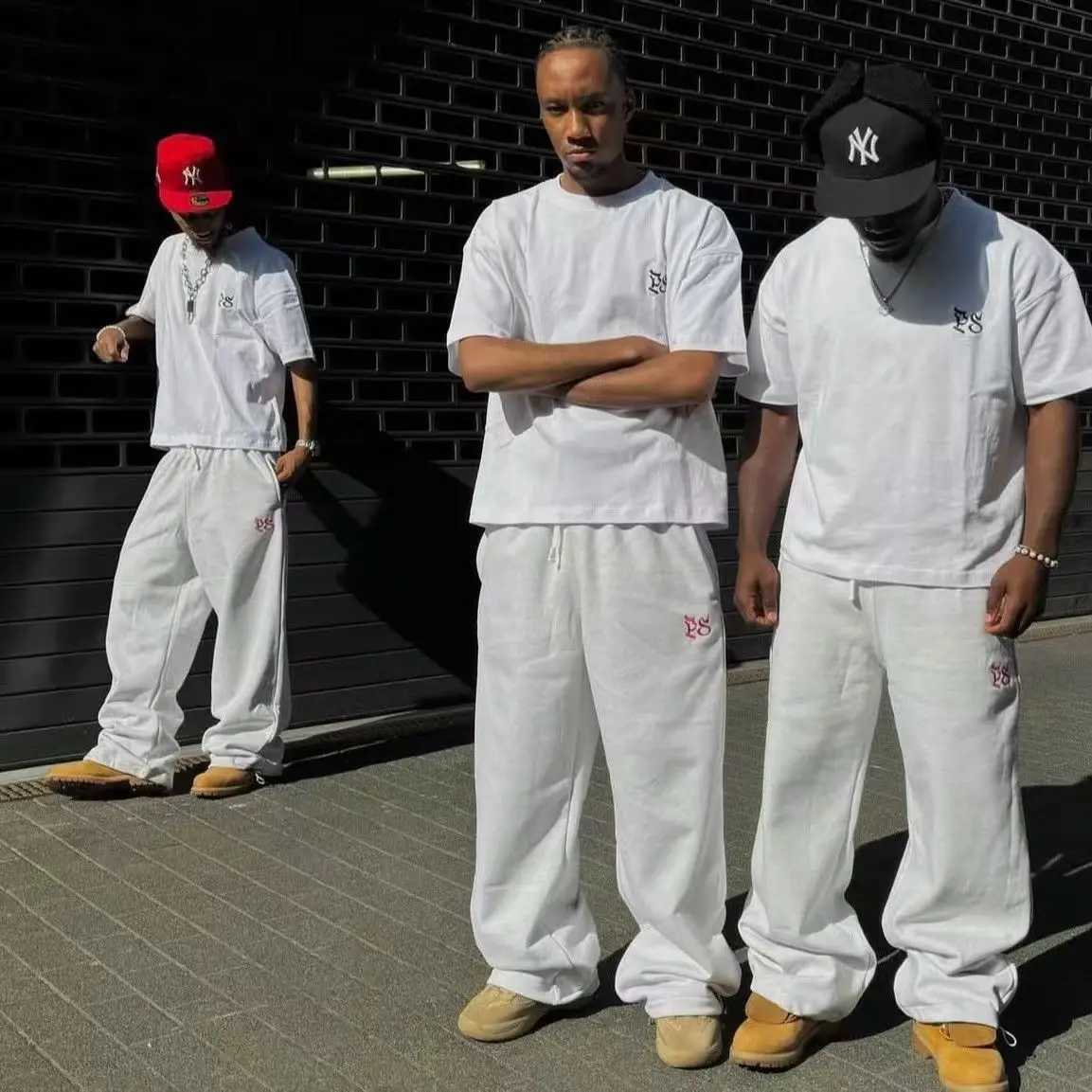 American Fashion Printed Sweatpants Hip Hop High Street Casual Loose Trousers Straight Pants Men Women Y2K Wideleg Sports J251203