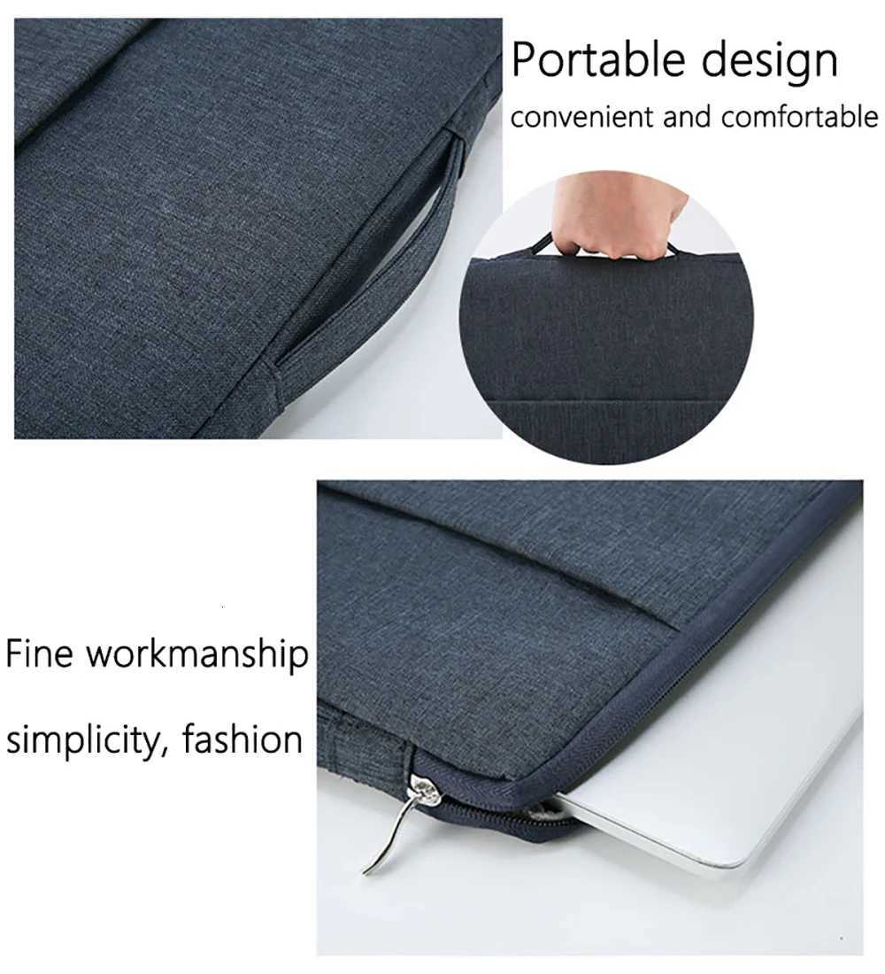 133Laptop Sleeve Case for MacBook M2 M1 Air136 Air133 MacBook Pro13 14 15 16 with Handle Pocket Briefcase Waterproof HandBagW251015