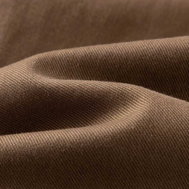 Khaki Color Slim Fit Mens Jeans Soft Straight Leg Busin Casual Long Pants Autumn Wear Comfortable Stretch Denim Trousers J251016