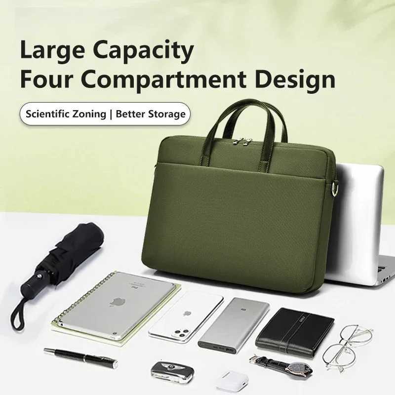 Laptop Bag 133 14 156 17 Inch Notebook Bag Sleeve for Macbook Air Pro 16 Case Xiaomi Shoulder Handbag New Waterproof BriefcaseW251015