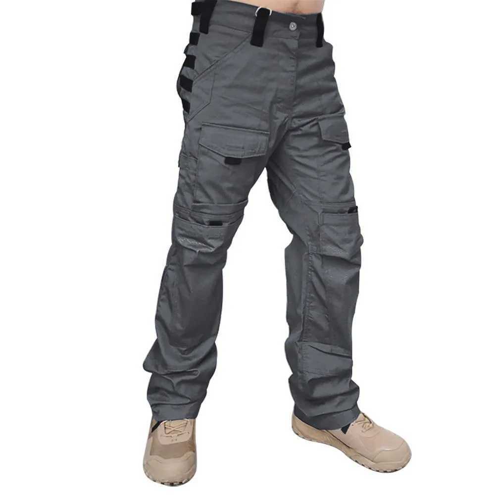 Field Combat Tactical Pants Mens Multipocket Multicam Camouflage Training Work Trousers Outdoor Hunting Hiking Cargo Pants J251103