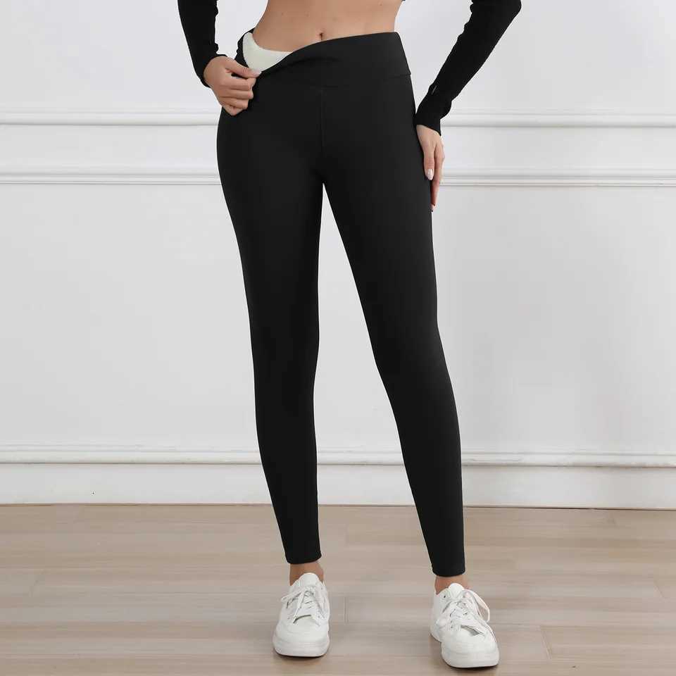 Winter Leggings Women Thick Velvet Black Warm Leggings Women Stretch High Waist Prevent Cold Super Warm PantsT251016