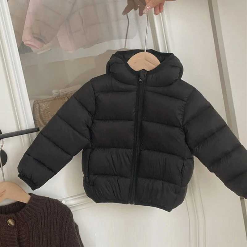 Children Hooded Light Down Cottonpadded Jacket 2025 Autumn Winter Boys Girls Warm Jackets Coats Outerwear Baby Toddler ClothesT251016