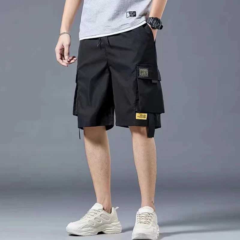 Cargo shorts mens summer loosefitting fivepoint pants multipocket functional sports pants J251016
