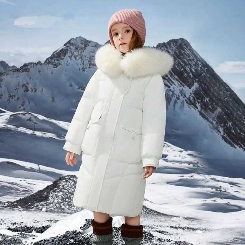 HighEnd Childrens Down Coat 2024 Winter New Girls Thciker Warm Windproof Outerwear Down Jacket A4163T251016