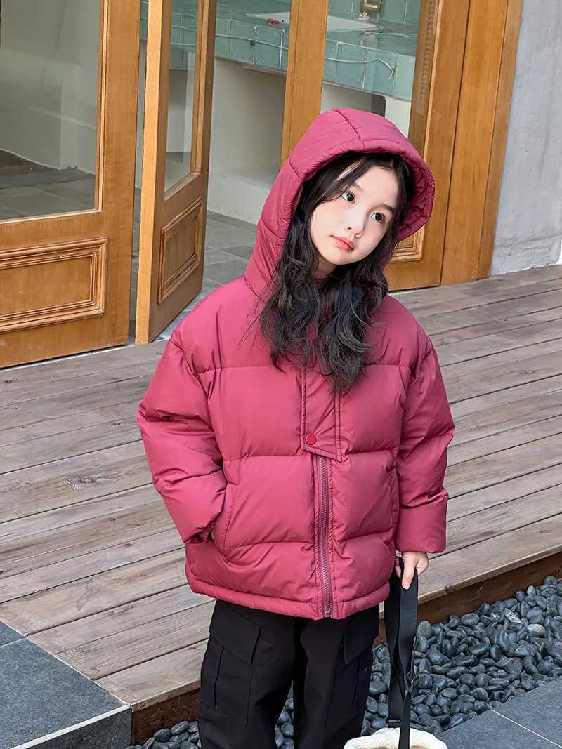 Childrens cotton clothing short down cotton jacket winter 2024 new childrens jacket thickened Zhongda children 310 years oldT251016