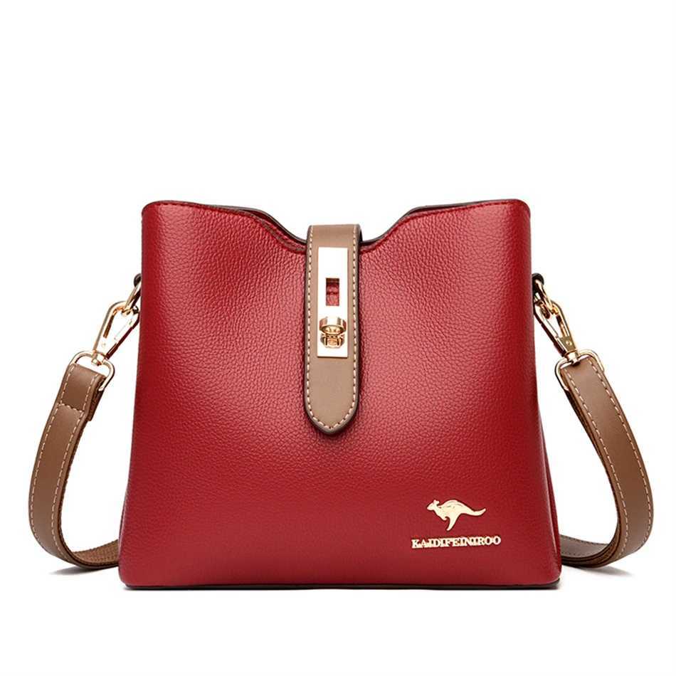 3layer Large Capacity Purses and Handbags Crossbody for Women Designers High Quality Leather Fashion New Messenger Shoulder BagL251016