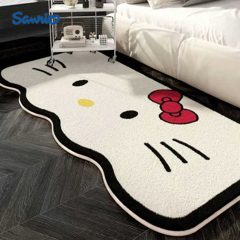 Sanrio Hot Hello Kitty Carpet Doormat Foot Mat Living Room Bedroom Bedside Household Decoration 40120Cm Kawaii Anime New Style L251016