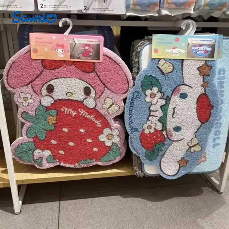 Sanrio Mat Non Slip Carpets My Melody Cinnamoroll Entrance Door Mat Toilet Bathroom Carpet Dirt Resistant Foot Mat Doormat L251016