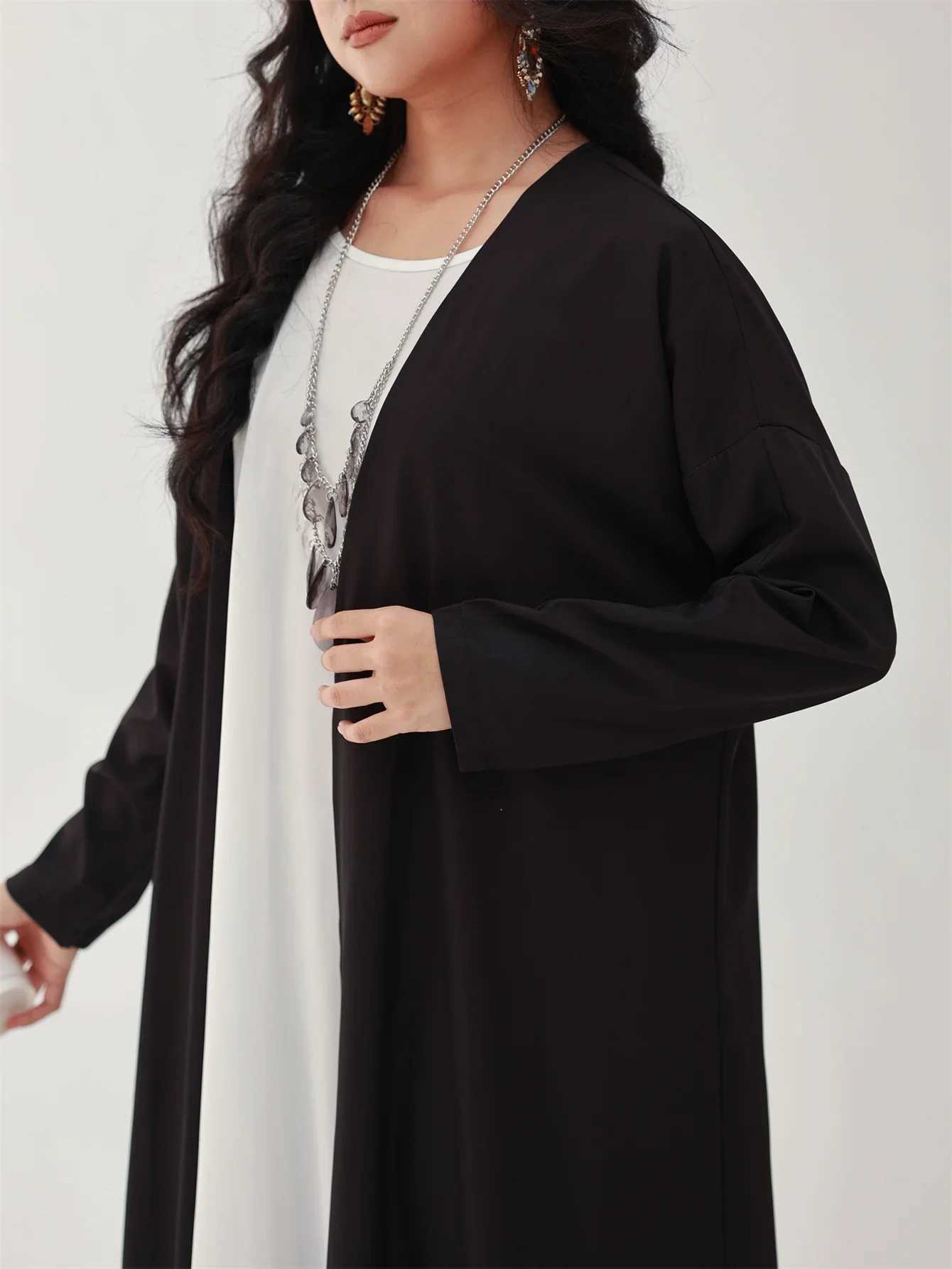 MiddleEast Islamic Open Front Abaya Muslim Full Sleeve Loose Printed Elegant Abayas Turkey Kaftans Women Jilbabs Maxi Dresses X2510161