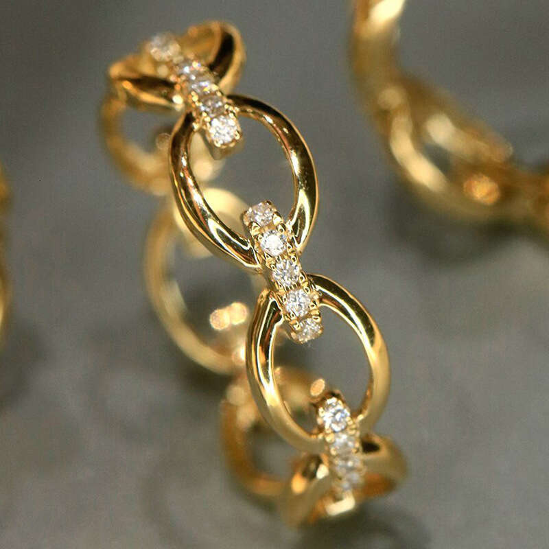 TEMU Princess Noble Buckle Ring for Women Micro Pave Zirconia Exquisite Elegant Statement Accessories ddmypluto