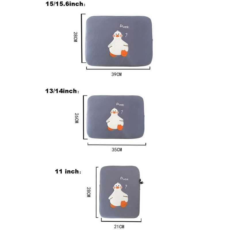 Cartoon Computer Bag Laptop Sleeve Protective Case for Ipad Macbook Huawei 11 12 13 14 15 Inch Shockproof Notebook Carrying BagsW251015