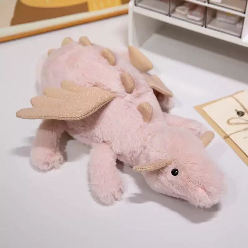 Plush Dolls British Malachi Dragon Plush Toy Soothing Doll Gift Doll Matcha Dragon T Flying Dragon Series Plush Pink White Green Dragon