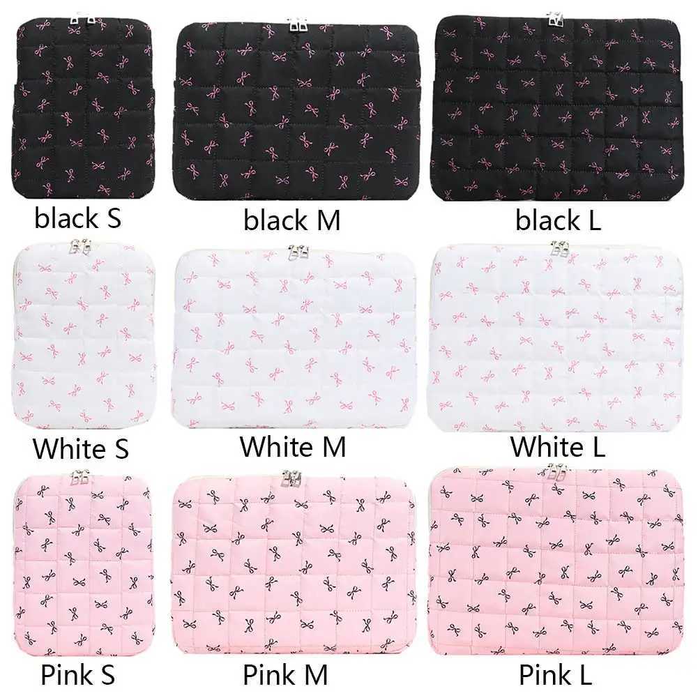 Bow Floral Laptop Sleeve Protective Shockproof Cover Laptop Bag for Men Women Computer BagW251015