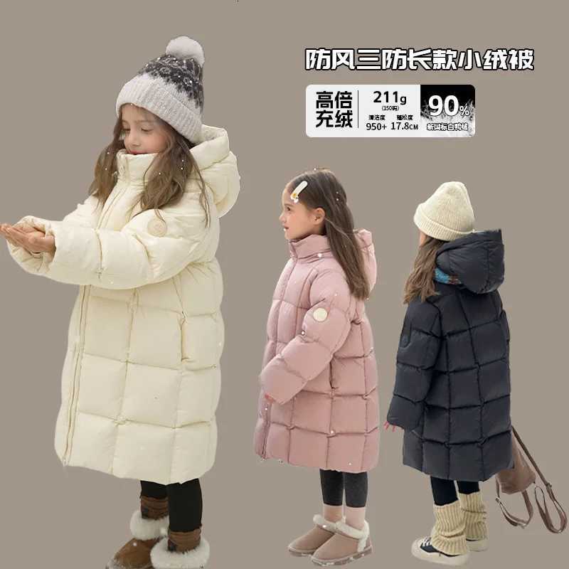 Girls Down Coat Winter Western Style Fashion Childrens Autumn Clothing 90 White Thermal Duck DownT251016