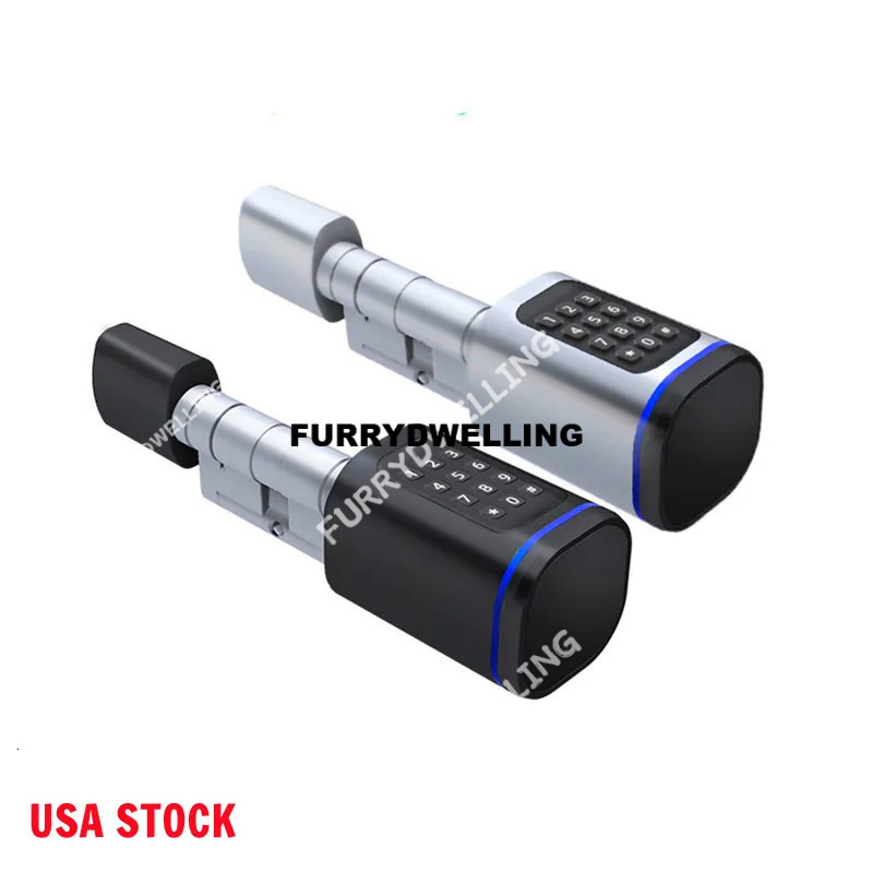 Passwords Lock USA STOCK Cylinder Tuya App Unlocking IC NFC Card Function Dwe74 Keyless High Security Splash Proof Door Hardware Smart Home Systems