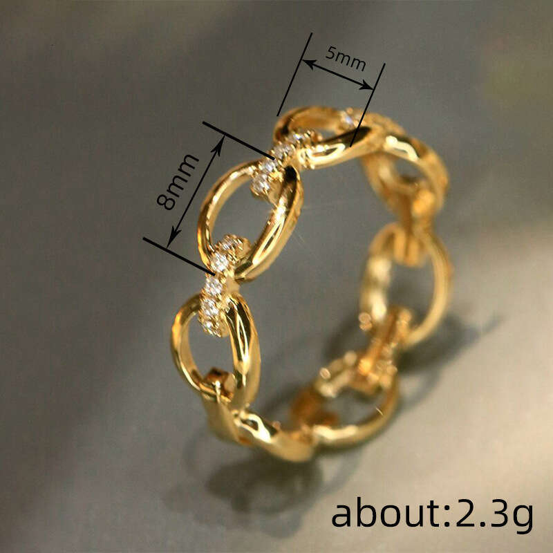 TEMU Princess Noble Buckle Ring for Women Micro Pave Zirconia Exquisite Elegant Statement Accessories ddmypluto