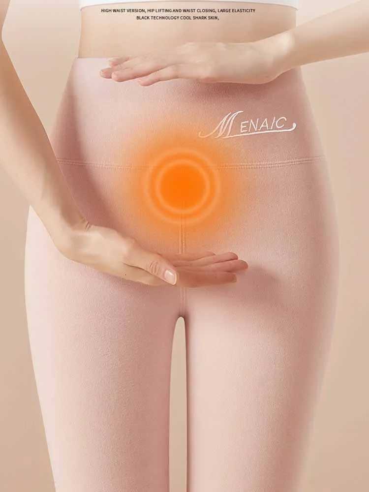 Winter Fleece Lined Leggings Women High Waist Velvet Keep Warm Pants Solid Comfortable Stretchy Thermal Tights Plus Size LegginsT251016