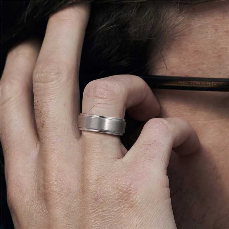 Tigrade 68mm Tungsten Carbide Ring Men SilverBlackGold Color Brushed Wedding Band Male Engagement Rings For Women bagueL251015