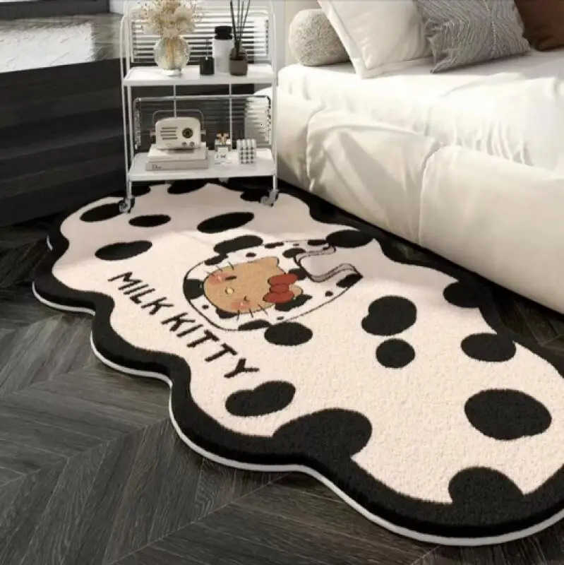 Sanrio Hot Hello Kitty Carpet Doormat Foot Mat Living Room Bedroom Bedside Household Decoration 50160Cm Kawaii Anime New Style L251016