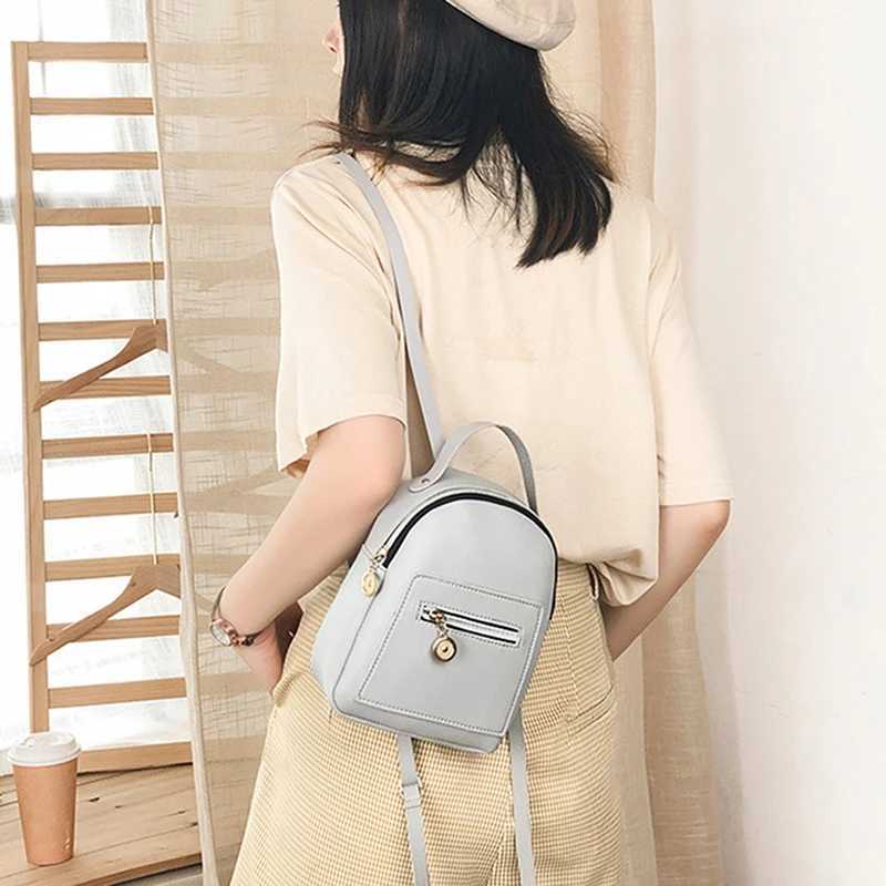 Forever Young Designer Women Backpack Mini Soft Touch Leather Small Backpack Female Fashion Ladies Bagpack Satchel Shoulder BagT251016