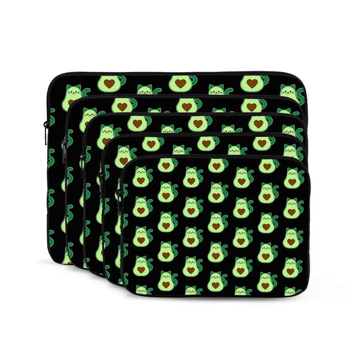 Avocado Cat Avogato Cat Lover Notebook Laptop Bag Case Pouch 10 12 13 15 17 Inch For Macbook Air Pro Tablet Shockproof CaseW251015