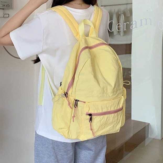 Miyagawa New Backpack Lightweight Versatile Fashion Casual Korean Version Backpack Students Traveling BackpacksT251016