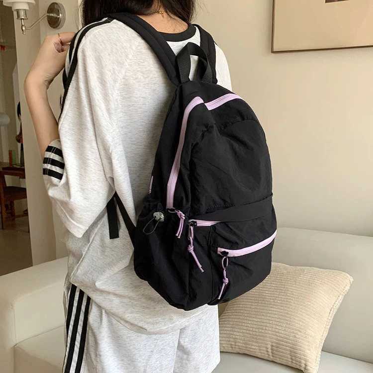 Miyagawa New Backpack Lightweight Versatile Fashion Casual Korean Version Backpack Students Traveling BackpacksT251016