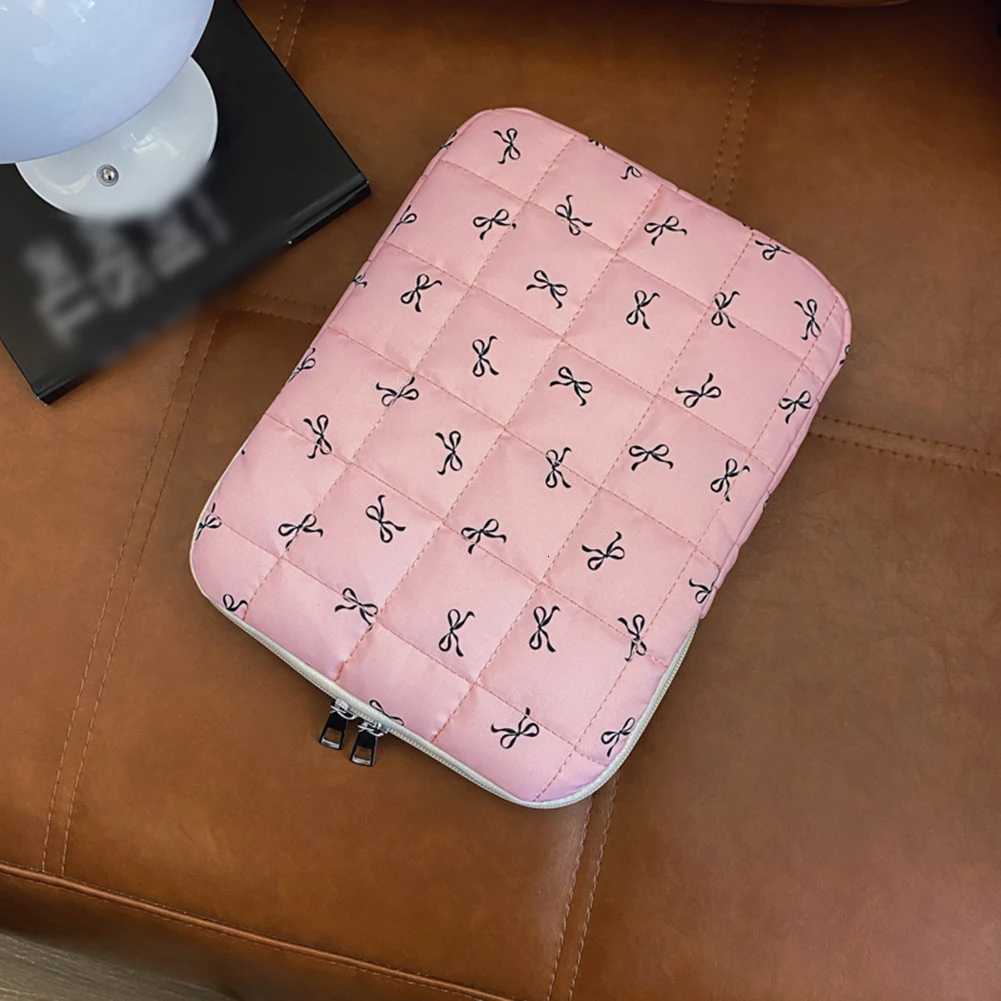 Bow Floral Laptop Sleeve Protective Shockproof Cover Laptop Bag for Men Women Computer BagW251015