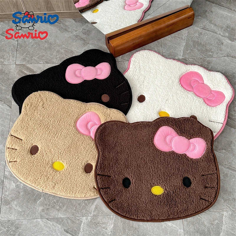 Sanrio Hello Kitty Designer Plush Rug Soft Doormat Floor Mat Carpet Home Living Bath Room Anti Slip Imitation Cashmere Floor Mat L251016