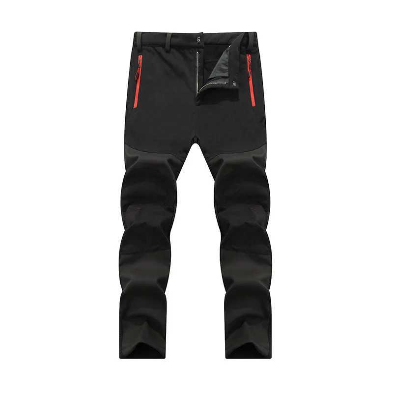 Workwear Pants Men Winter New Mens Thermal Softshell Pants Winter Windproof Waterproof Outdoor Jogging Sports Cargo Pants Man J251203