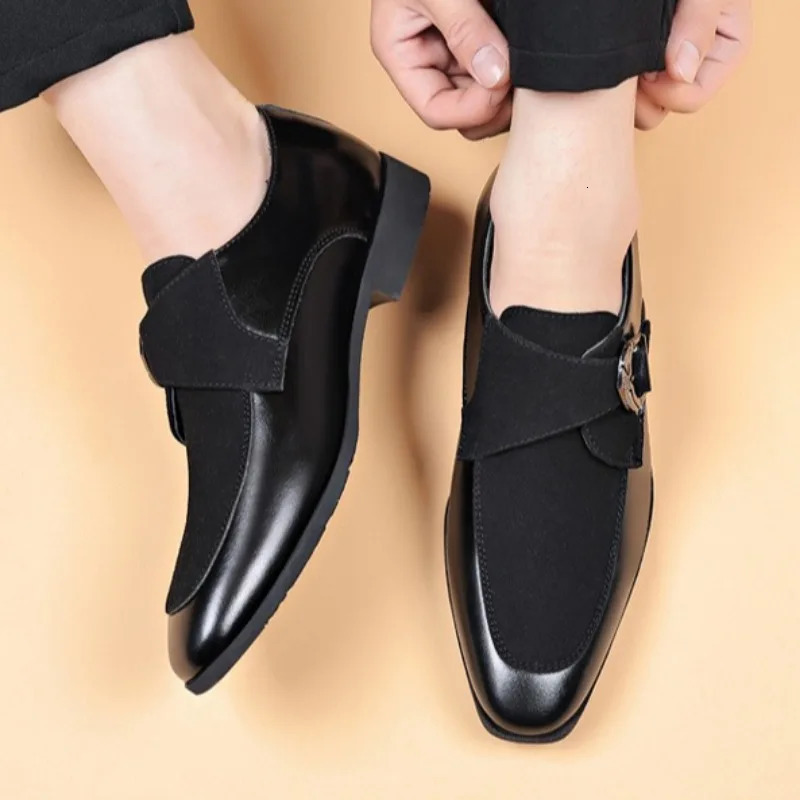 Classic Men Pu Leather Shoes Men Business Dress Shoes Wedding Party Man SlipOn Casual Shoes Loafers Plus3848 251013