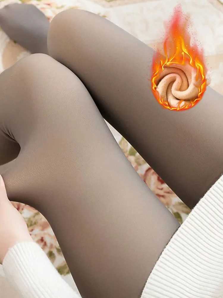 1PC 80300g Fleece Warm Women Leggings Sexy Sheer High Waist Thermal Winter Tights 2026 Casual Hermal Stockings PantyhoseT251016
