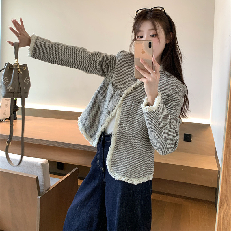 2025 Autumn/Winter design New High end Tassel Short Floral Jacket Luxury Women's Designer Jacket Autumn New French Loose Elegant Top