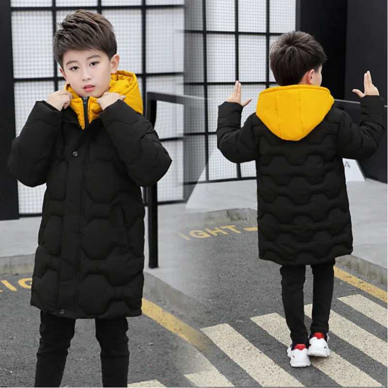 2025 Children Boys Jacket Thick 9 Winter 8 Warm Coat Fashion Parka Hooded Outerwear Clothes for Kids Boy Clothing 10 12 14 YearT251016