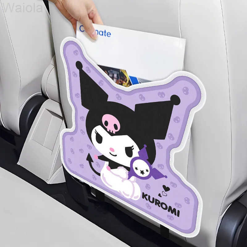 Sanrio Kuromi Antislip and Antifouling Car Foot Mat Antikicking Childrens Foot Mat Cute Cartoon Foot Mat Car Decorations L251016