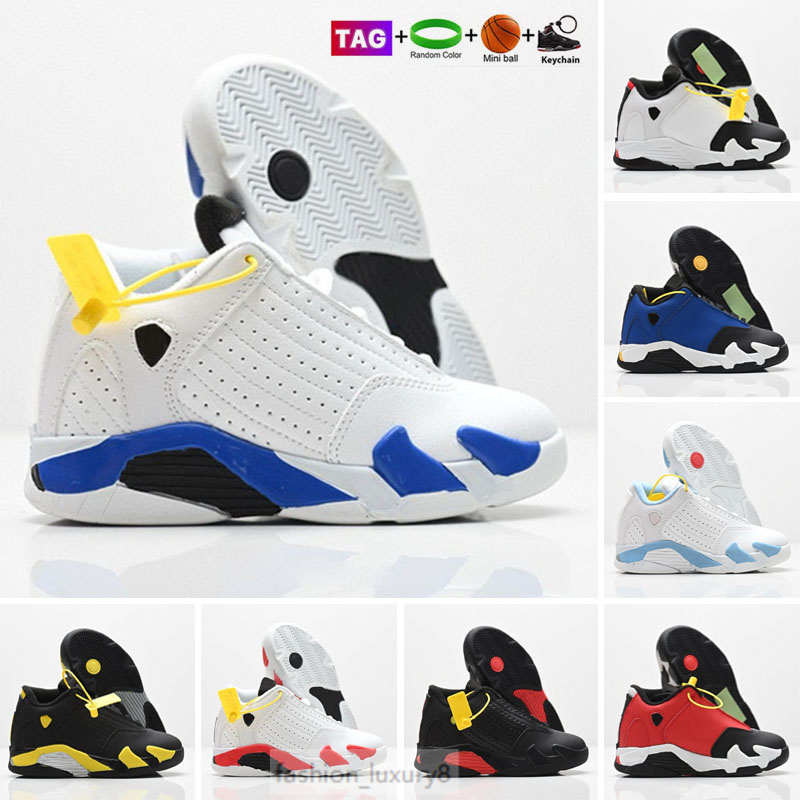 High 14 14s kids Basketball Shoes Children Skyline Mocha Lucky Green University Blue Ture UNC Washed Pink White Cement Trainers Sport Sneakers