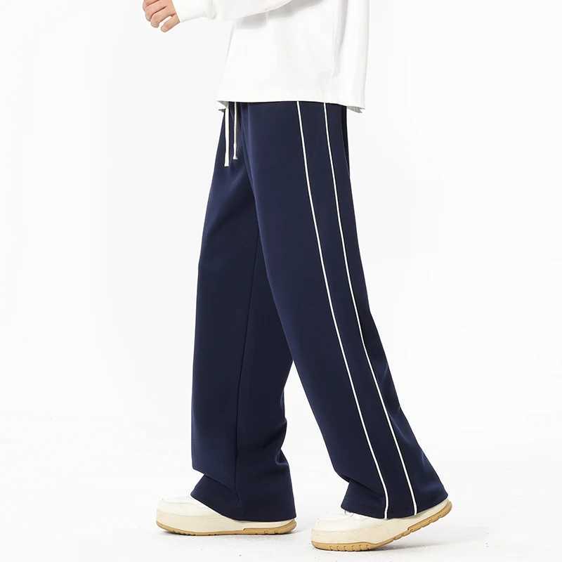 2025 Autumn Men Sweatpants Baggy Joggers Cotton Korean Sports Pants Neutral Loose Outdoor Jogger Fitness Trouser J251203