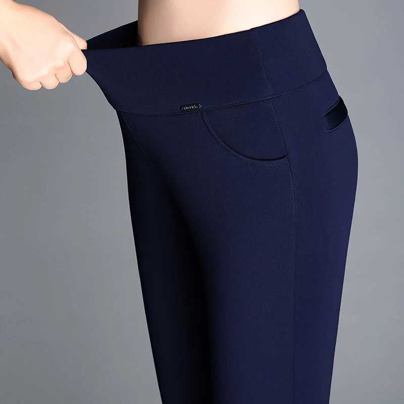 High Waisted Stretch Fleece Pencil Pants for Women Blue Leggings Thick Gold Velvet Slim Warm Plus Size 5XL 6XL WinterT251016