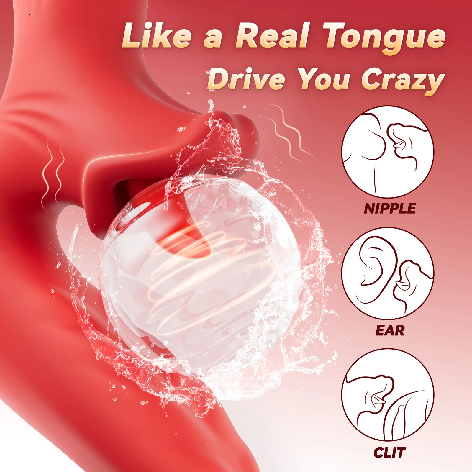 KUSHOR Tongue Vibrator for Women Dildo Vibrators with 10 Swaying Licking Modes G Spot Clit Stimulator Sex Toys Couples 251011