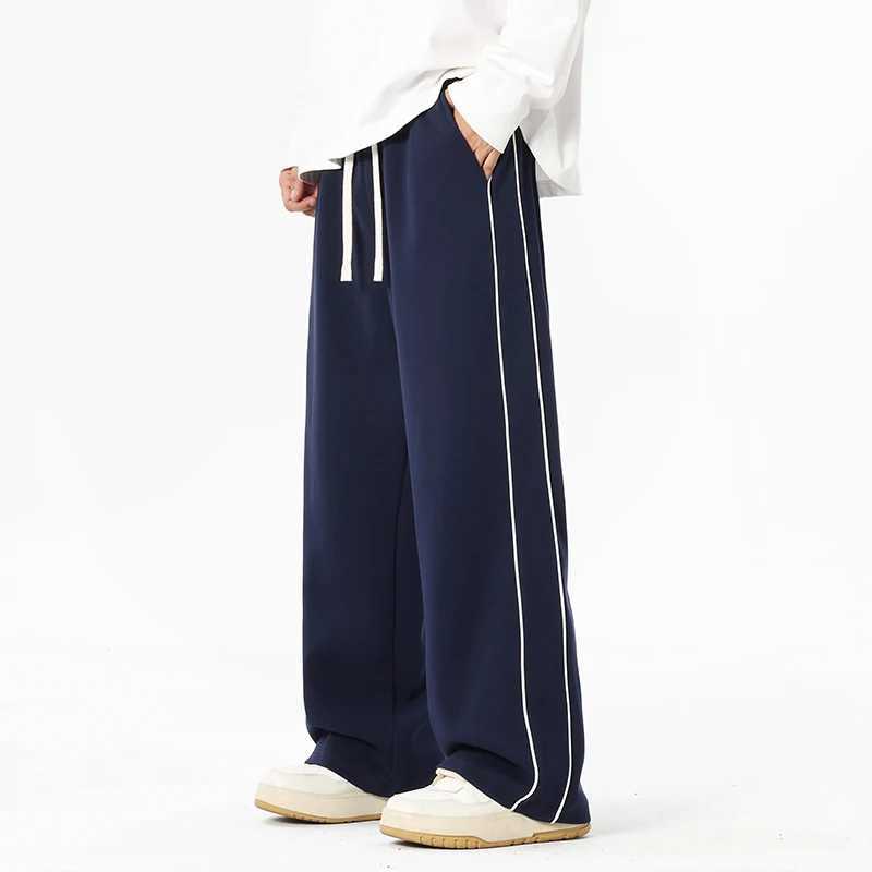 2025 Autumn Men Sweatpants Baggy Joggers Cotton Korean Sports Pants Neutral Loose Outdoor Jogger Fitness Trouser J251203