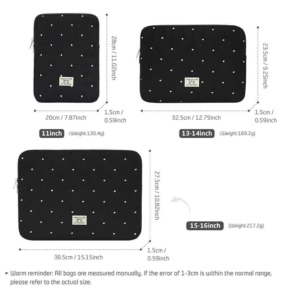 Laptop bag for macbook air 13 case 1314 Inch puffy notebook pouch 1516Inch Cute laptop sleeve 911 Inch Tablet Sleeve girl bagW251015