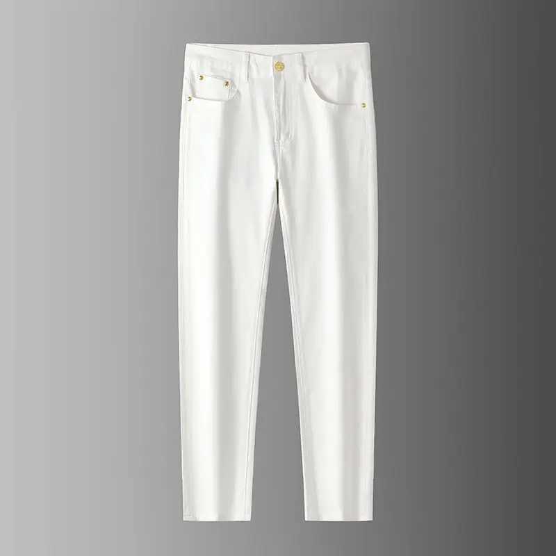 New Korean Version Soft Comfortable Jeans Autumn Winter Mens Stretch Slim Fit Jeans Fashion Casual Cotton Business Denim Pants J251016