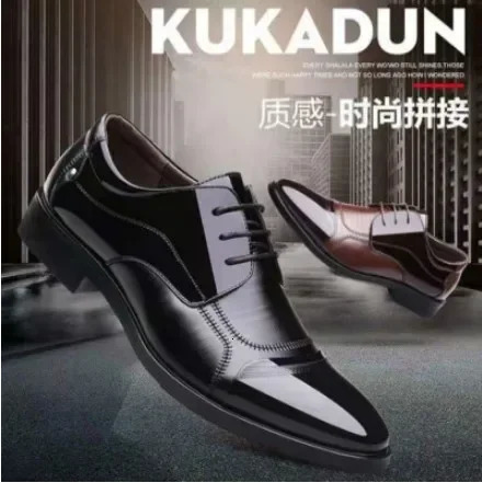 Leather Shoes Men Lace Up Formal Dress Shoes Business Oxford Male Office Wedding Dress Shoes Footwear Mocassin Homme 251010