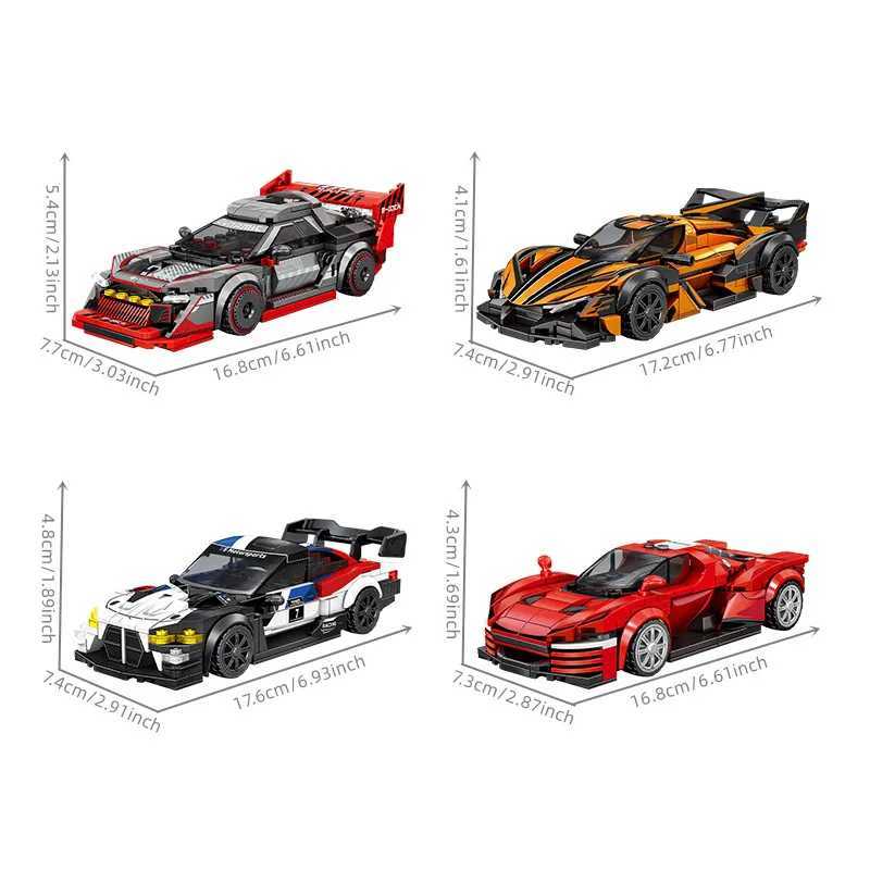 SEMBO Sports Car Assemblage Building Blocks MOC Racing Vehicle Technical Auto Models Car Construction Set For Boys Toys Gifts L251016